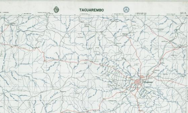 Mapa de Tacurarembó 