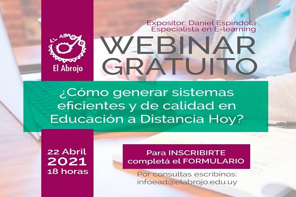 Afiche de webinar gratuito