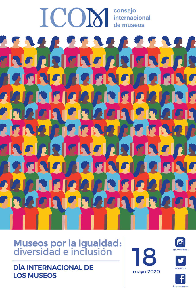 Imagen con el afiche del Día Internacional de los Museos 2020