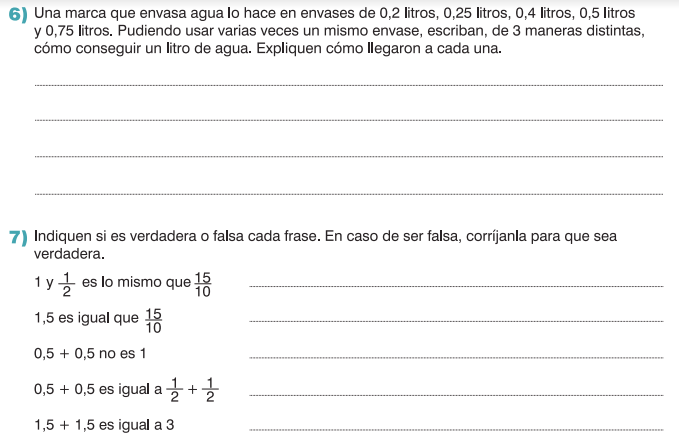 Sumar decimales en cuadernos para hacer matemática del CEIP