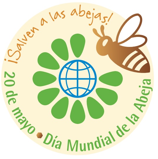 Logo 20 de mayo día mundial de las abejas