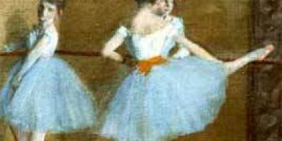 Bailarinas de ballet (detalle de un cuadro de E. Degas)