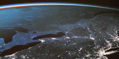 imagen de la Tierra desde el espacio