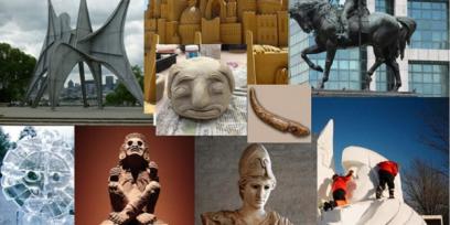 Varias esculturas de diversas épocas
