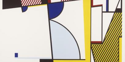 imagen obra abstracta del artista Roy Lichtenstein