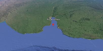 imagen satelital Río de la Plata