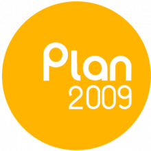 Un circulo con la palabra "Plan 2009" dentro