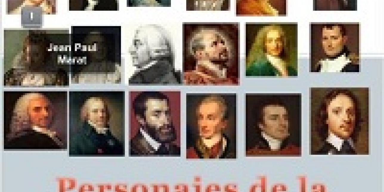 Fotocomposición de varios retratos de personajes históricos