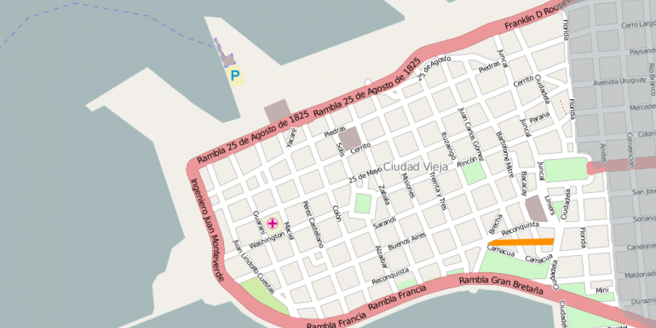 Mapa del trazado de la Antigua calle Yerbal