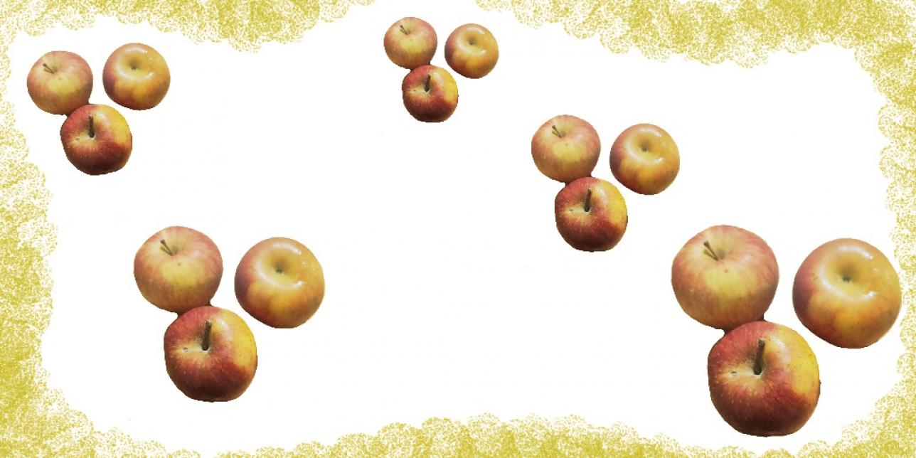 grupos de tres manzanas