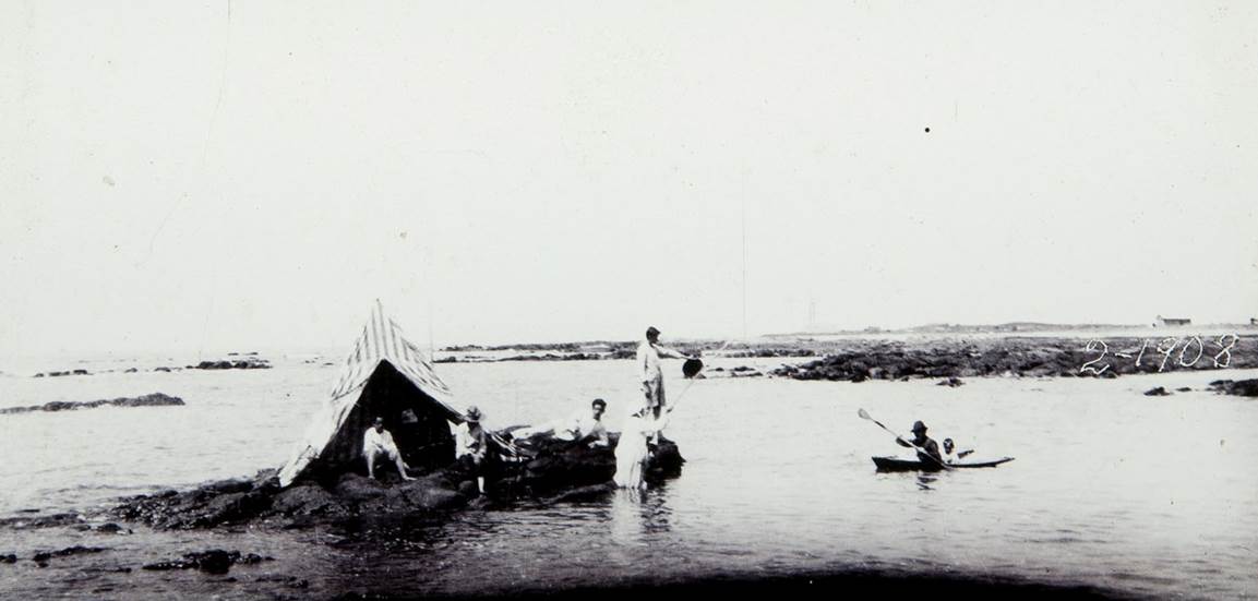 Punta Brava (Punta Carretas). Vista de la costa en 1908. Punta Brava (Punta Carretas). Vista de la costa en 1908.