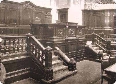 Detalles de muebles Sala de Sesiones de Cámara de Representantes