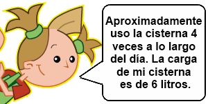 Lupe diciendo el texto que se lee a continuación