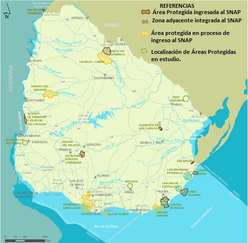 &aacute;reas naturales protegidas en Uruguay