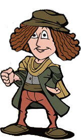 Caricatura de Leonardo Da Vinci