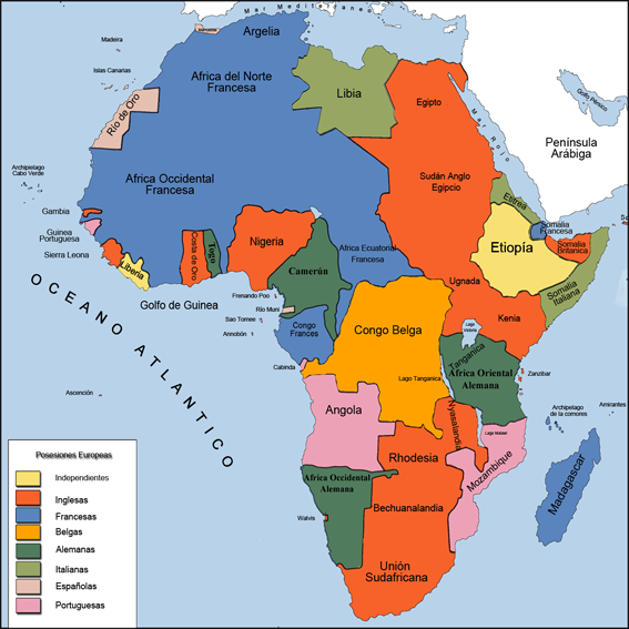 Reparto de &Aacute;frica