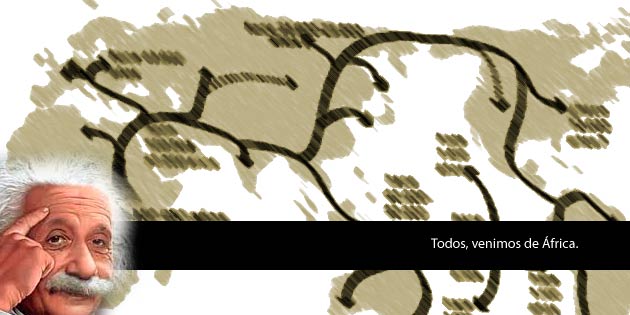 Todos, venimos de &Aacute;frica.