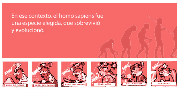 En ese contexto, el homo sapiens fue una especie elegida, que sobrevivi&oacute; y evolucion&oacute;.