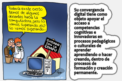 Su convergencia digital tiene como objeto apoyar el acceso a competencias cognitivas e innovadoras en procesos pedag&oacute;gicos o culturales de aprender aprendiendo o hacer creando, y dentro de un c&iacute;rculo o proceso de formaci&oacute;n y creaci&oacute;n continua o permanente.