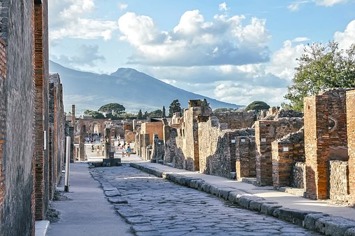 Pompeya El vesubio Calle