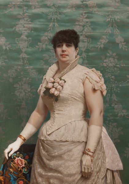 Retrato de Carlota Ferreira realizado por Juan Manuel Blanes