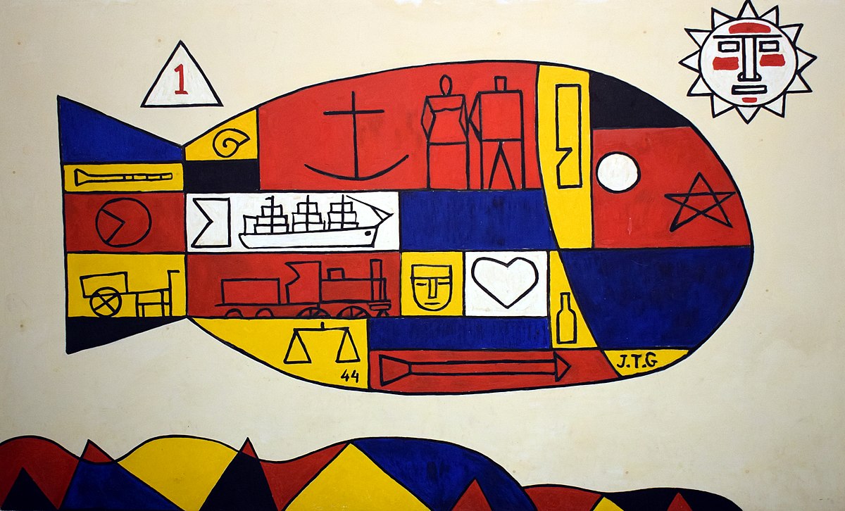 Pintura Pez de Joaquín Torres García 