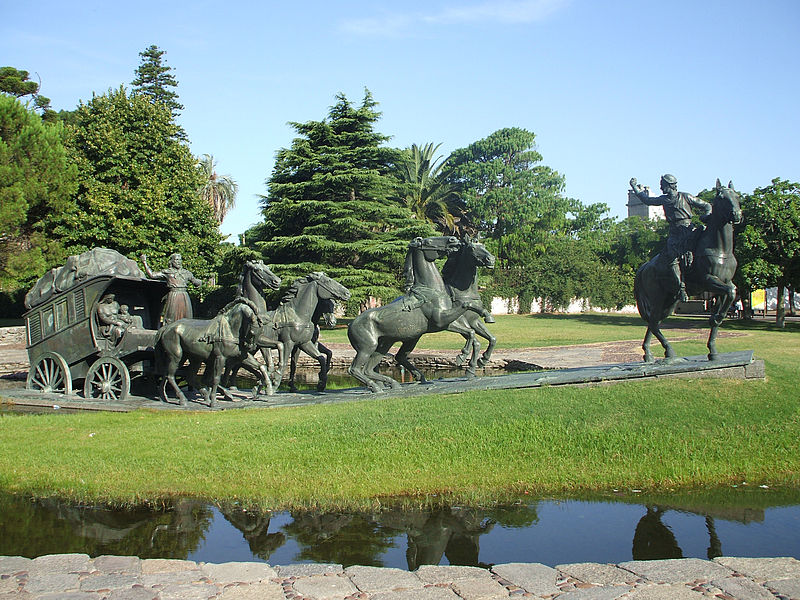 Escultura de la diligencia