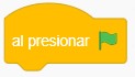 Al presionar bandera verde