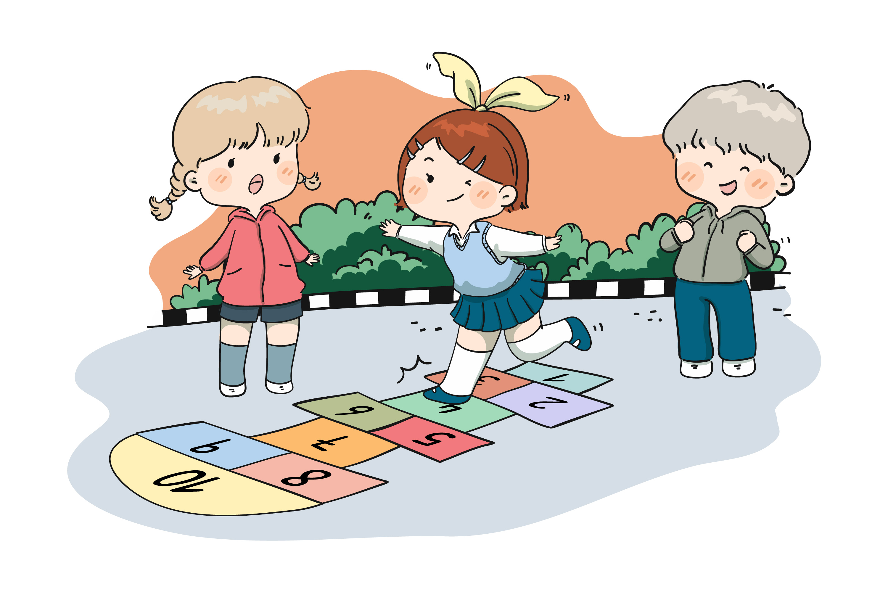 Niños rayuela