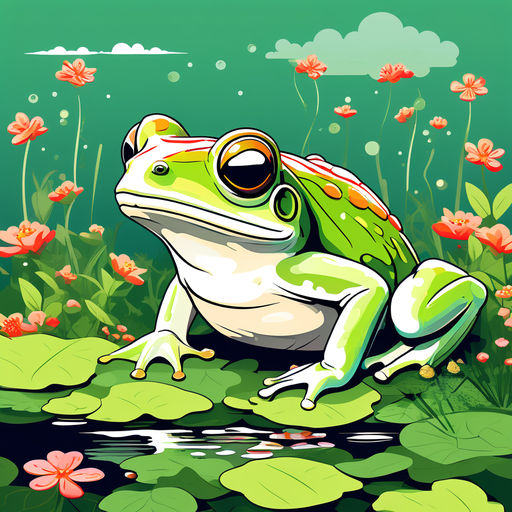 dibujo de rana