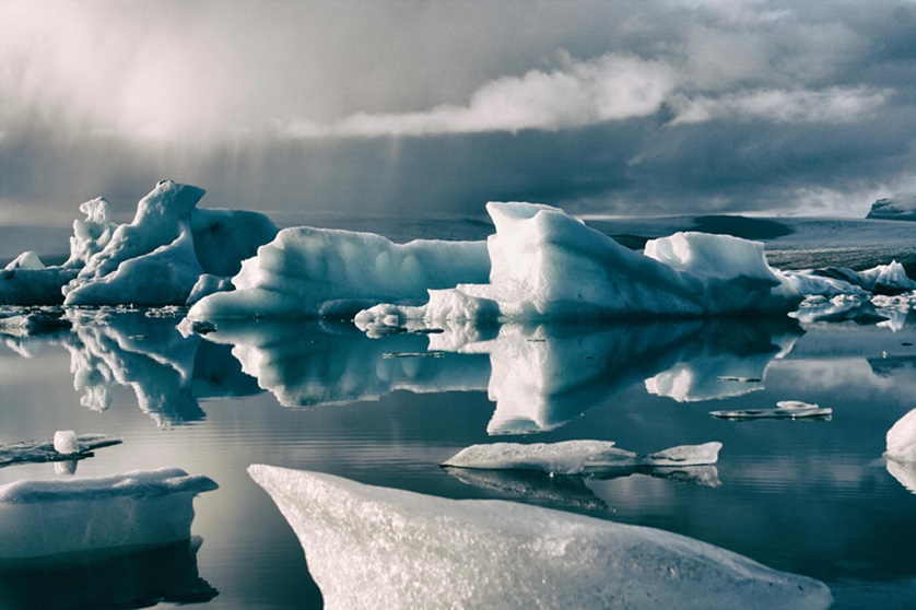 Hielo derretido