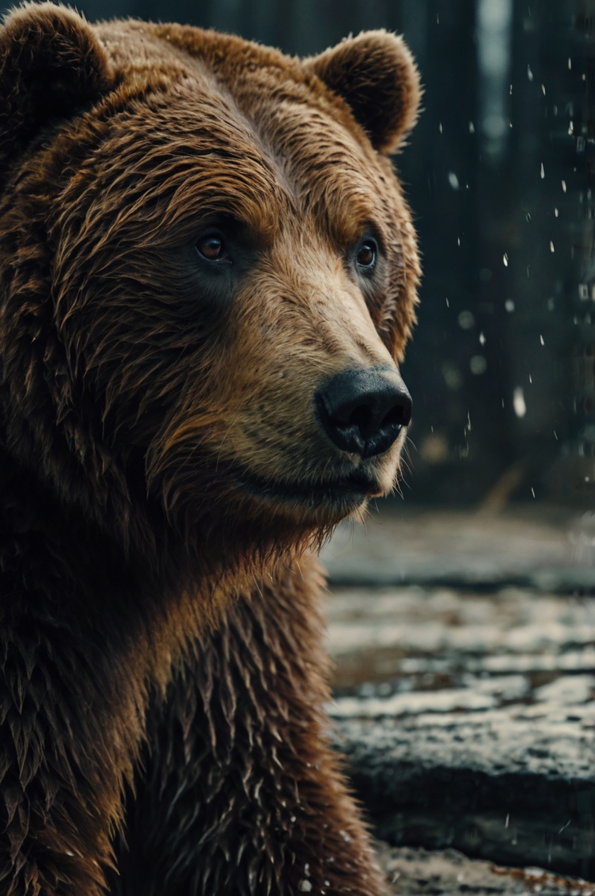 Un oso generado por inteligencia artifical  