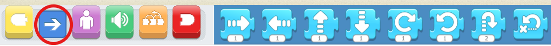 Bloque movimiento de Scratch Jr.