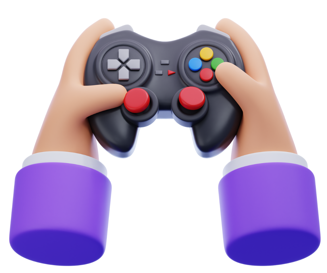 Manos sosteniendo un joystick