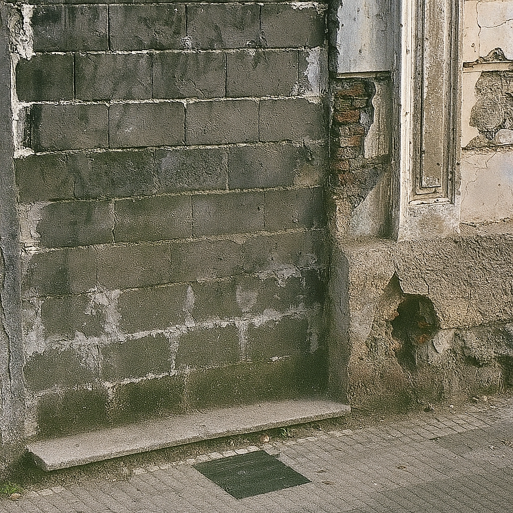 Antiguo edificio del Instituto Magisterial Artigas y Liceo 1 de Carmele en la entrada al pie de la puerta una placa refleja el recuerde