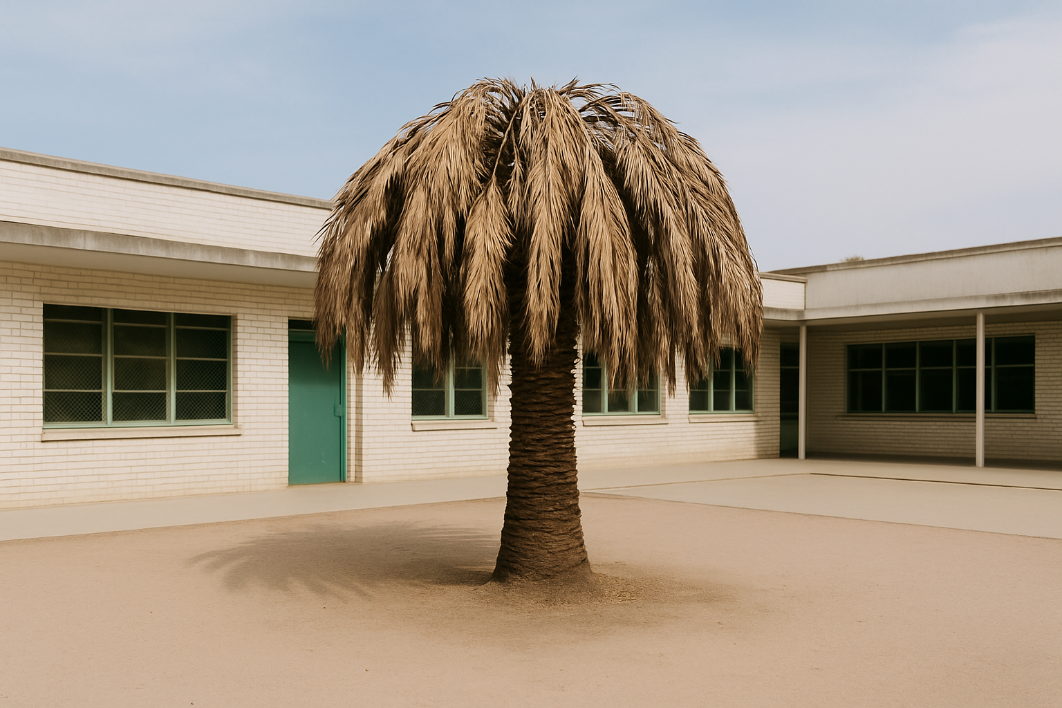 Palmera infestada por el picudo rojo