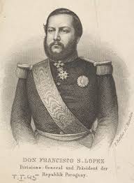 Franciso Solano López, militar y presidente de Paraguay del 16 de octubre de 1862 hasta su muerte el 1 de marzo de 1870