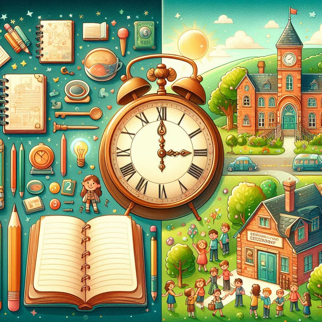 Tiempo, reloj, escuela