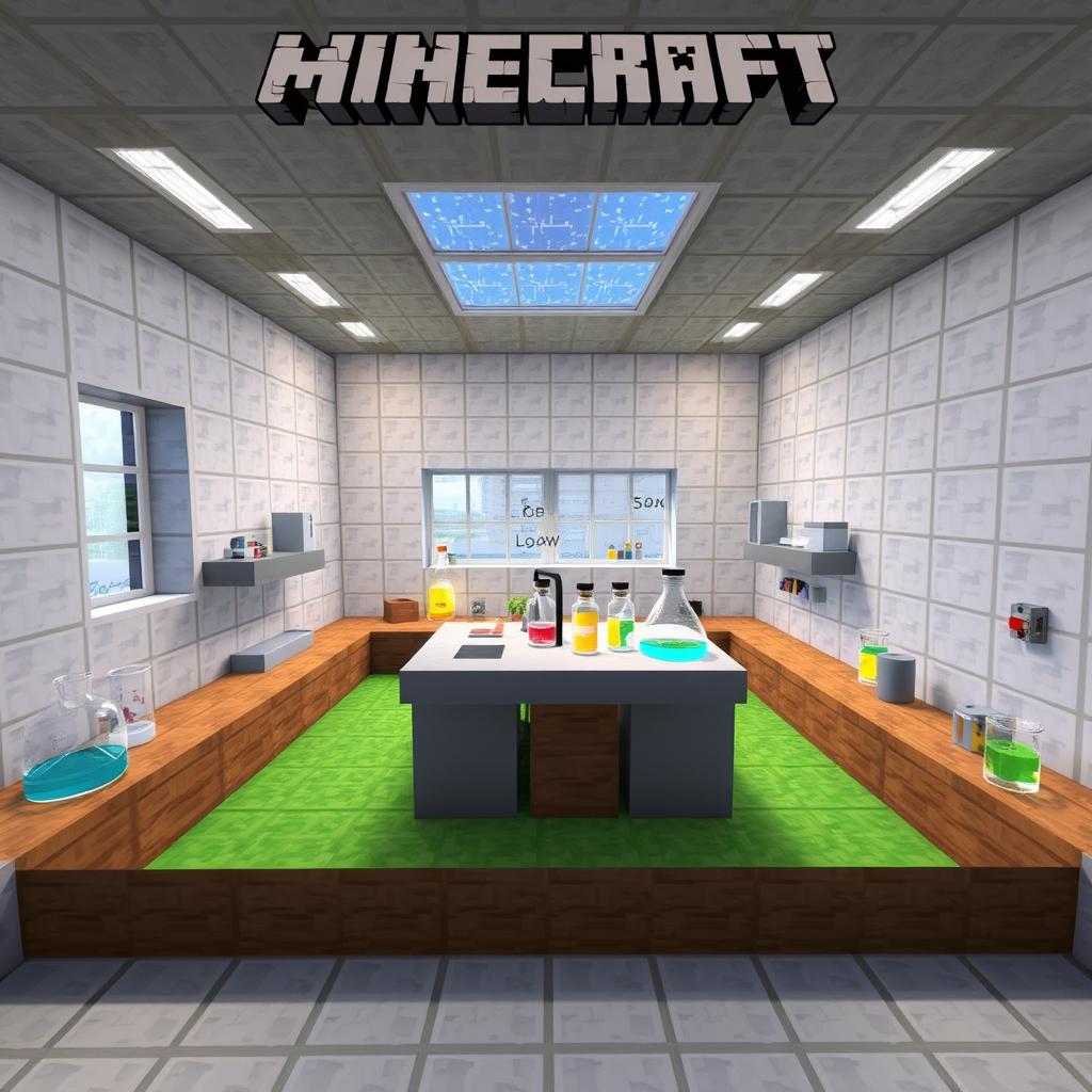 Laboratorio virtual en Minecraft Education