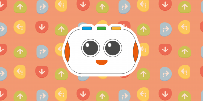 Portada con el robot TaleBot Pro y algunos de sus comandos.