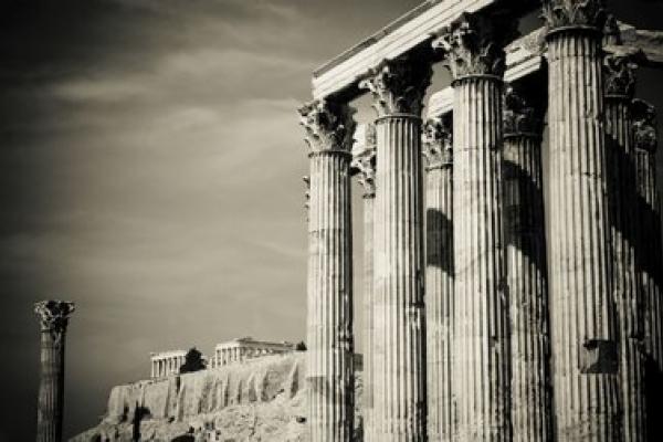 Fotografía de ruinas en Grecia de 1898.