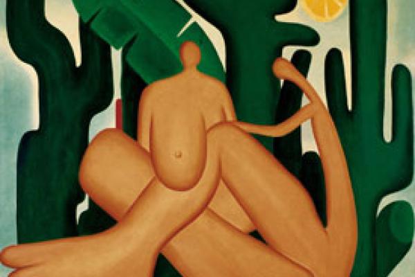 Obra plástica "Antropofagia" de Tarsila do Amaral.