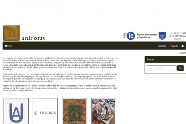 Captura de pantalla de la página web.