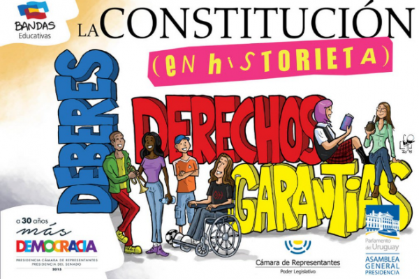 Portada de 'La Constitución en historieta'