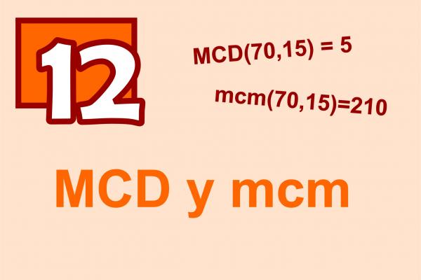 Texto: MCD y mcm, Número 12