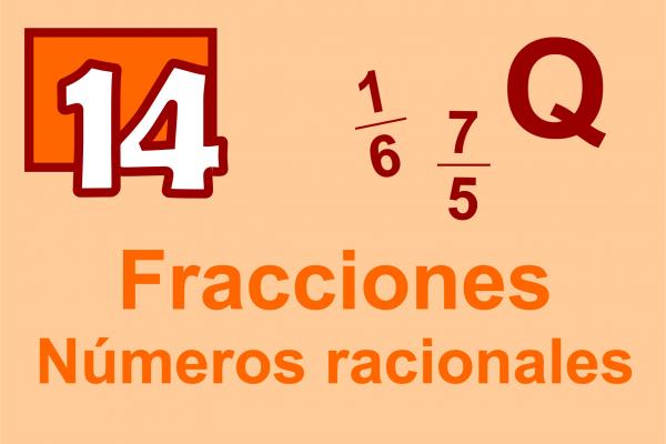Texto: Fracciones, números racionales, Número 14