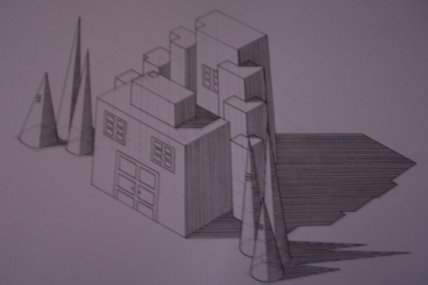Perspectiva con sombras 