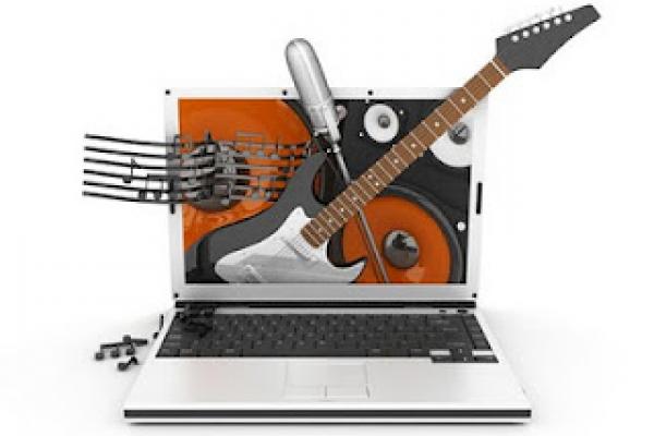 música en la computadora