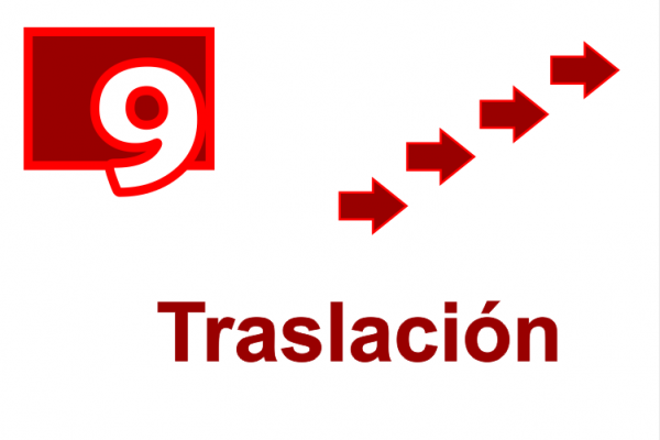 Número 9 y texto traslación