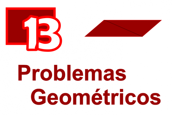 Número 13 y texto Problemas geométricos